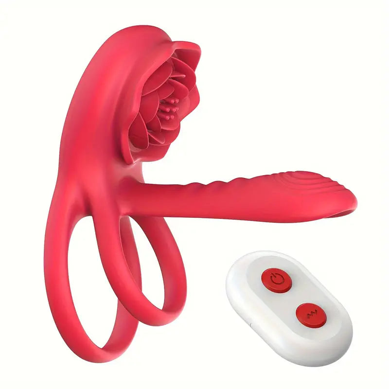 Vibrating Cock Ring With Rose Clitoral Stimulator For Couples The Rose Toys