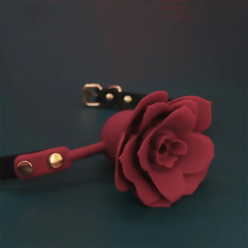 Rose Silicone Oral Ball Flower-shaped Oral Plug Sex Toy For Sex Love The Rose Toys