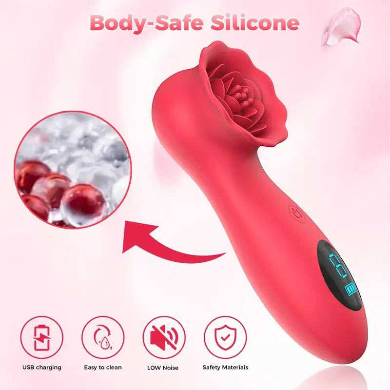 USB Powered Rose Petal Vibration Love Sex Toy For Women Couples The Rose Toys