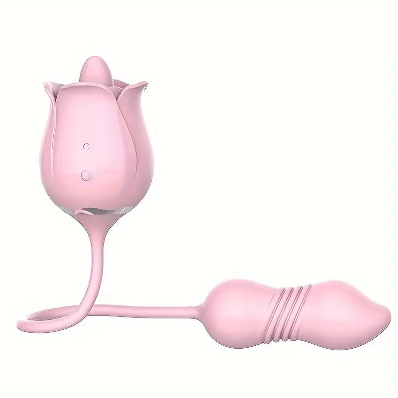 Elegant USB Charging Rose Sucking Sex Toy With 9 Thrusting Modes The Rose Toys