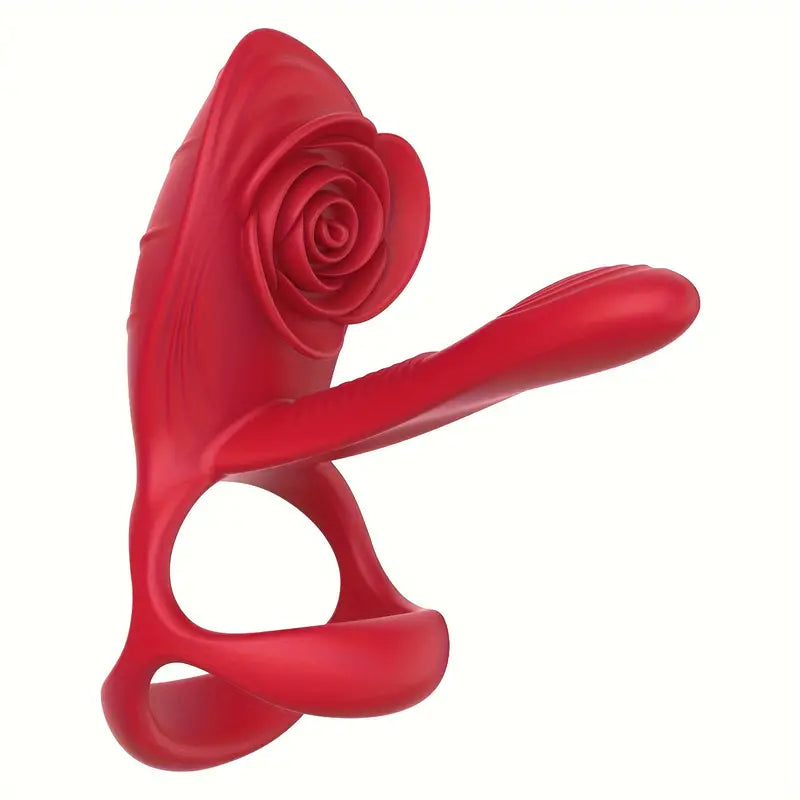 Vibrating Cock Ring Rose Clitoral Stimulator For Couples Adult Sex Toy The Rose Toys