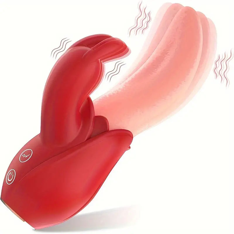 Rose Clitoral Stimulator Rabbit Tongue Licking Vibration Sex Toy The Rose Toys