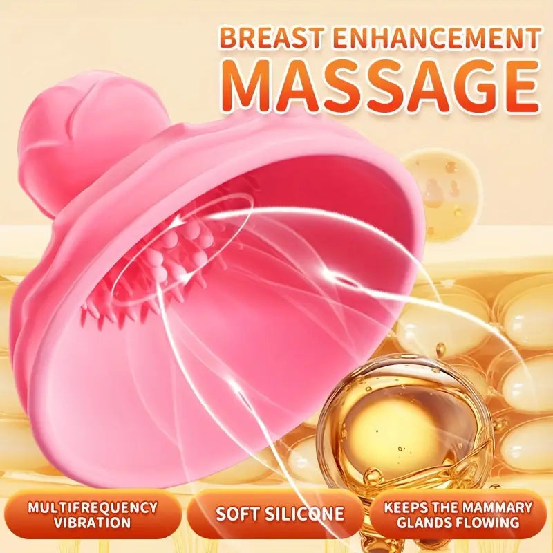 Rose Breast Massager Vibrator Rechargeable Female Sex Toy Stimulator The Rose Toys